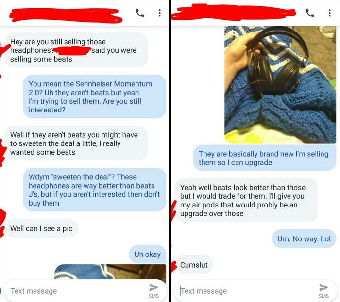 Old "Friend" I Hadn't Talked To In Forever Heard About The Headphones I'm Selling. Wants To Trade His AirPods