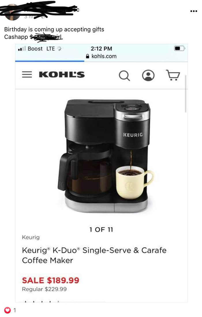 Seeing Birthday Present Requests On Facebook From People Who Are 30+ In Age. How Do I Send The Birthday Punches? Maybe Through The CashApp?