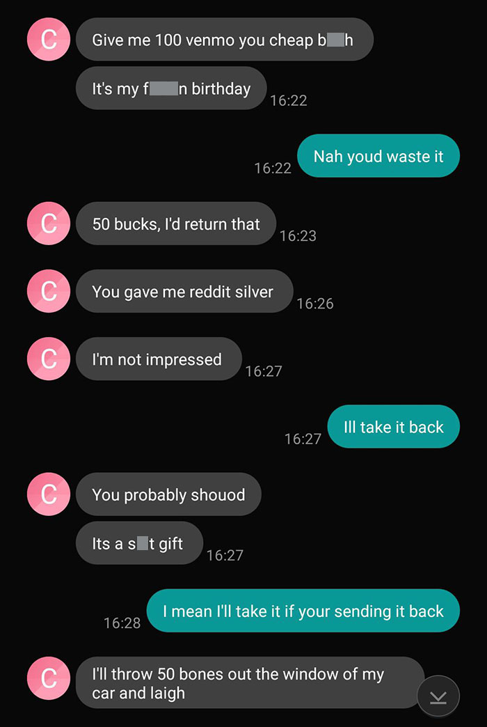 Attempted Birthday Venmo