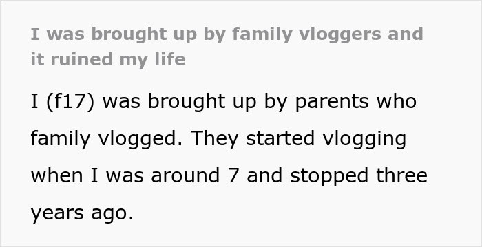 Child Of Family Vloggers Of 7 Years Reveals How It Ruined Her Life In A Raw And Honest Post