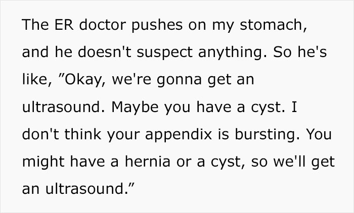 Woman Unexpectedly Gives Birth To A "Frat Baby" After Going To ER Thinking Her Appendix Is Bursting As She Had No Symptoms Woman Unexpectedly Gives Birth To A "Frat Baby" After Going To ER Thinking Her Appendix Is Bursting As She Had No Symptoms