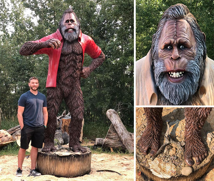 Amazing Chain Saw Carving By Ryan Villiers! Wowza!