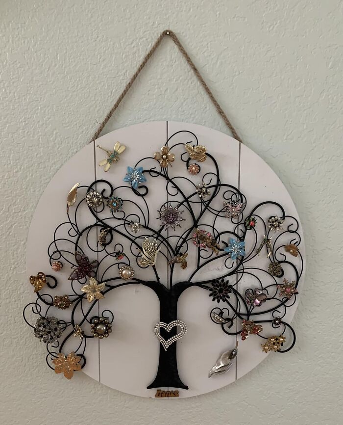 My Almost 90 Year Old Mother Is On Hospice And We Are Preparing For An Estate Sale. I Couldn’t Sell Her Broaches. Too Many Memories So I Made This To Always Remember Them