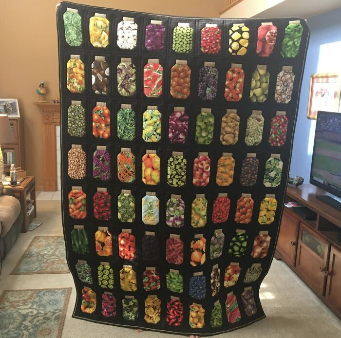 It Took Me Almost 3 Years To Collect The Fabrics For My Jar Quilt!