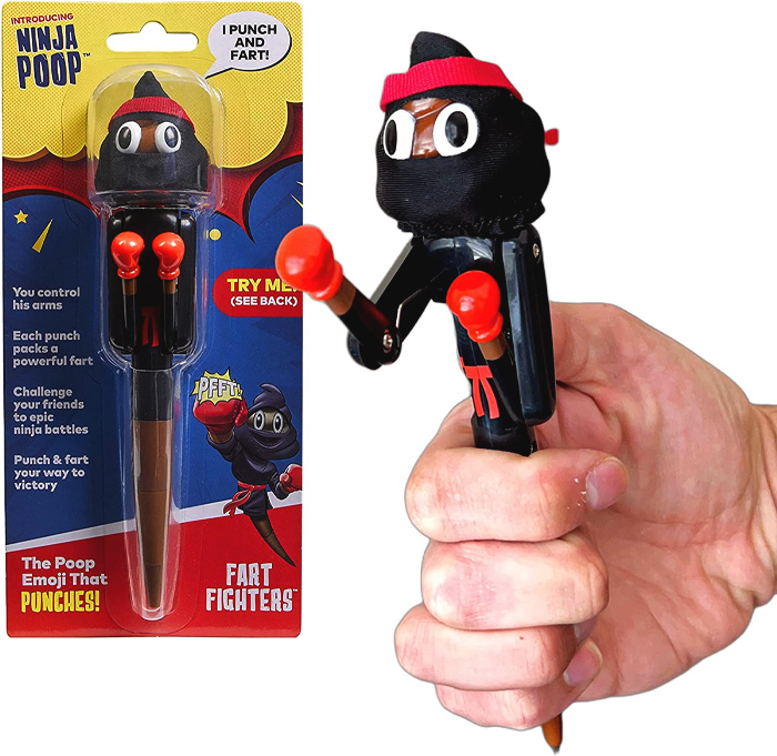 Multifunctional Poop Emoji Ninja Pen