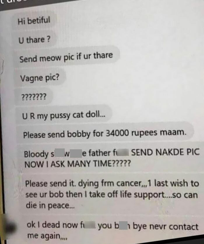 Help Me Translate This: 'Bloody Sl*twh*re Father F**k'