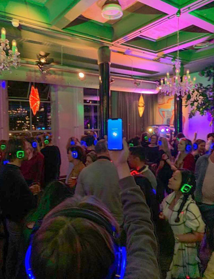 This Guy Was So Drunk He Tried To Shazam In The Silent Disco