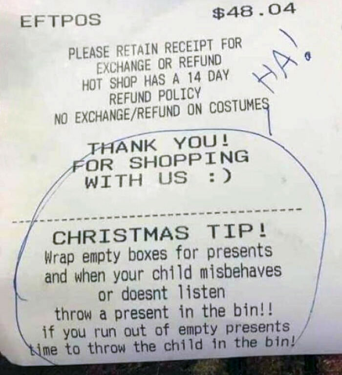 This Receipt My Dad Found
