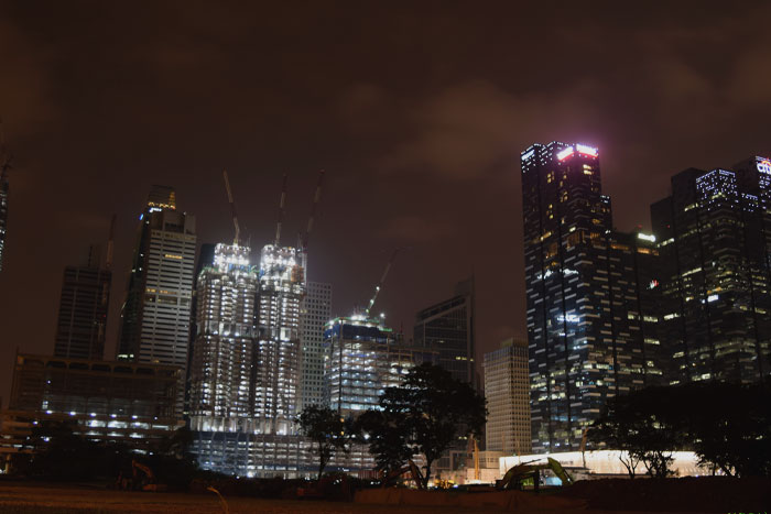 Picture of city and night time