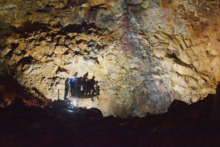 Volcanic magma chamber in Iceland