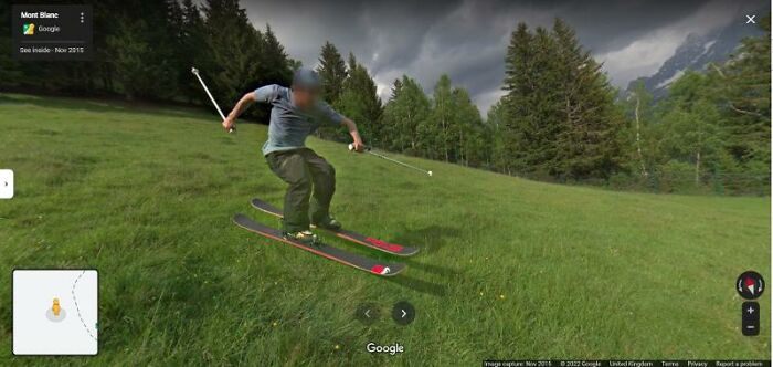 Skiing On Grass