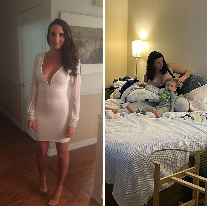 De usar un espectacular escote a dar pecho en medio del desorden