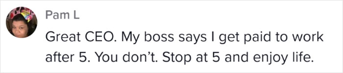 CEO Leaves Work At 5 PM And Never A Minute Later, Employee Learns Why He's Doing It And Shares How It's The Opposite Of A Toxic Work Culture CEO Leaves Work At 5 PM And Never A Minute Later, Employee Learns Why He's Doing It And Shares How It's The Opposite Of A Toxic Work Culture