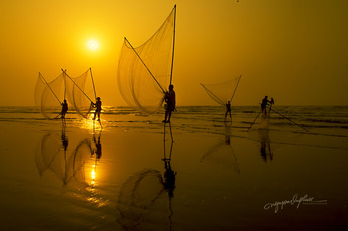I Photographed Fishermen, Who Use Stilts For Inshore Fishing