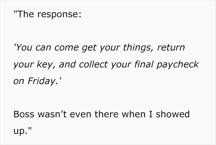 Guy Puts In His "Notice Of Immediate Resignation" After Boss Disregards Their Verbal Agreement, Warns Others To Always Write Things Down