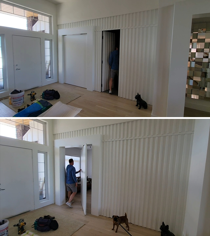 Hidden Bathroom And Pivot Door