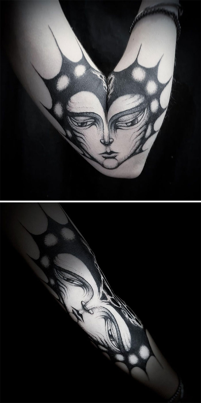 35 Genius Tattoos That Reveal Their True Form When The Body Moves, By Veks Van Hillik Tattoo