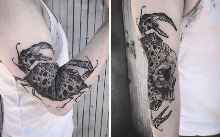 35 Genius Tattoos That Reveal Their True Form When The Body Moves, By Veks Van Hillik Tattoo