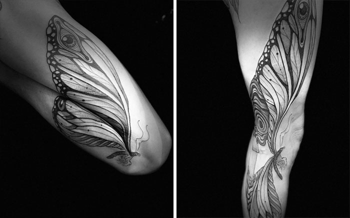 35 Genius Tattoos That Reveal Their True Form When The Body Moves, By Veks Van Hillik Tattoo