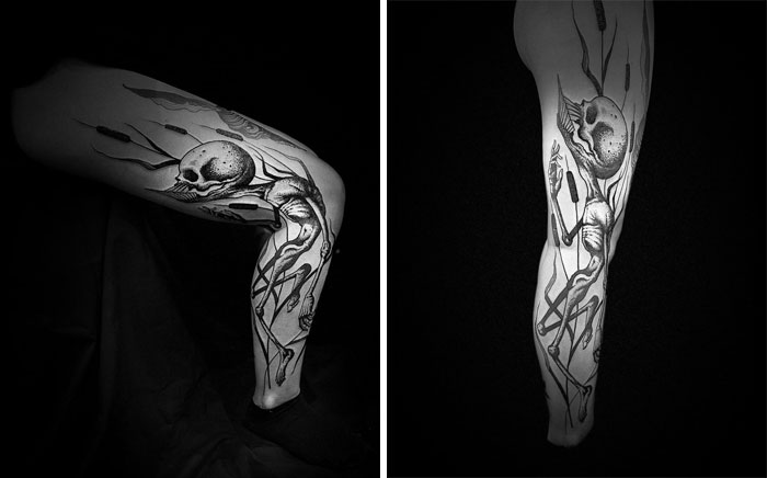 35 Genius Tattoos That Reveal Their True Form When The Body Moves, By Veks Van Hillik Tattoo