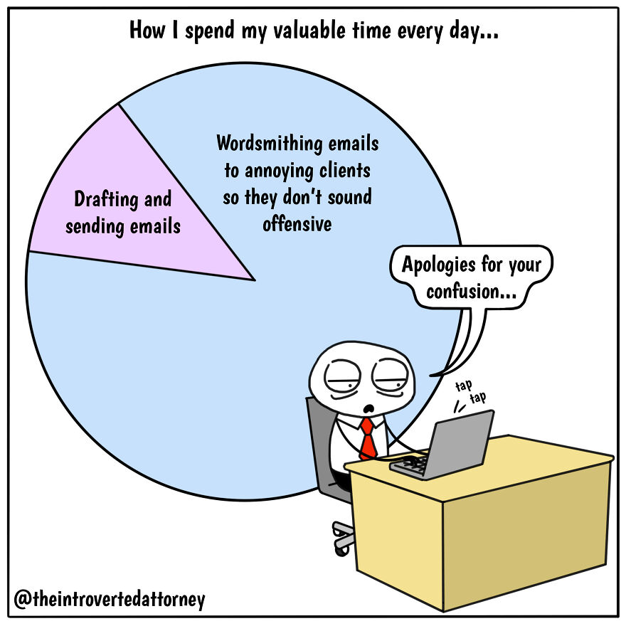 25 Comics Drawn By A Disgruntled Lawyer That Anyone With A Corporate Job Can Relate To