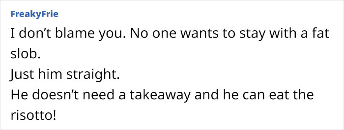 Wife Asks If It Is Okay To Warn Husband That She Will Leave Him If He Becomes More Obese Wife Asks If It Is Okay To Warn Husband That She Will Leave Him If He Becomes More Obese