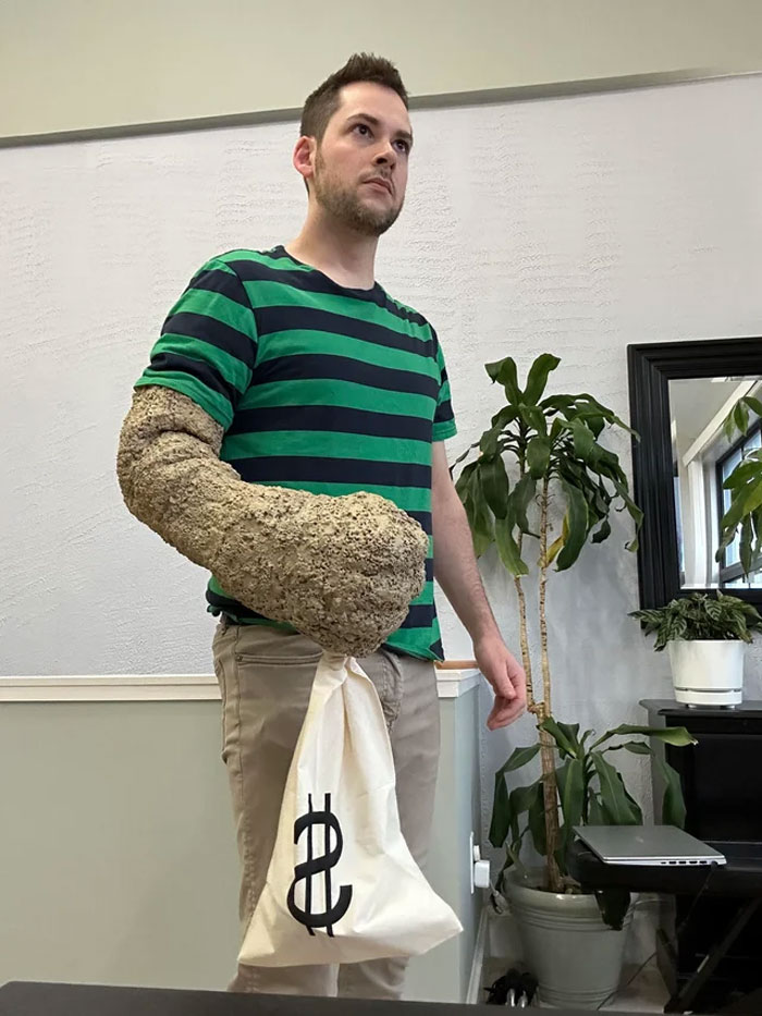 Mi disfraz del Hombre de Arena para Halloween