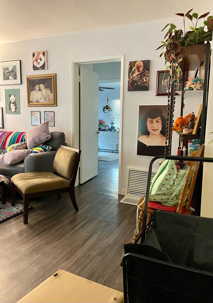 At My Daughter’s Home. Watching The Kids, And Putting Together A Rolling Cart For Her