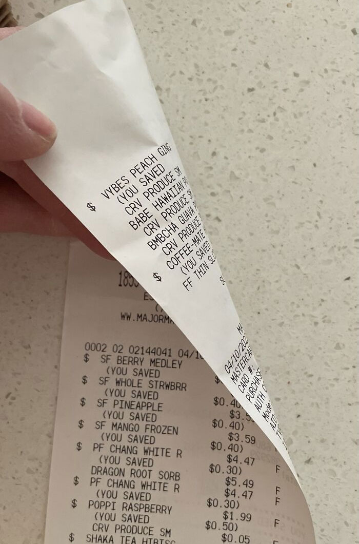 Double Sided Receipt