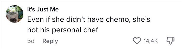 Wife With Cancer Films Her Husband Complaining He Has To Make His Own Food Wife With Cancer Films Her Husband Complaining He Has To Make His Own Food