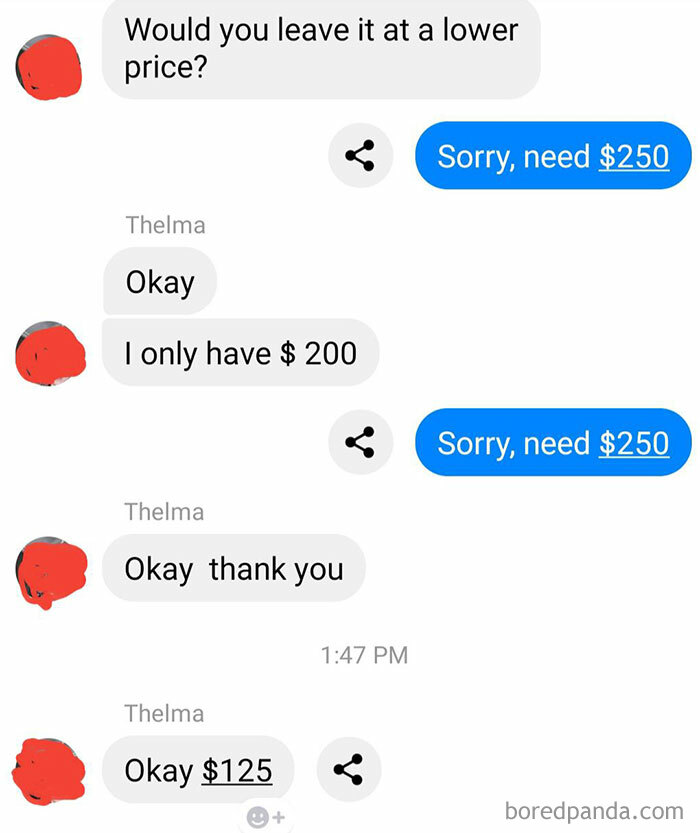 Thelma, Master Negotiator