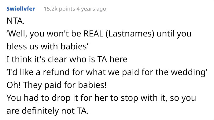 Childfree Woman Has Had Enough Of MIL Pushing For Kids, Finally Snaps And MIL Storms Off Crying, She Asks If She Went Too Far