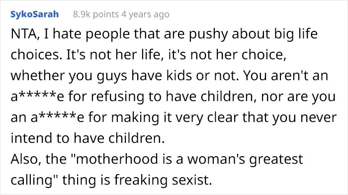 Childfree Woman Has Had Enough Of MIL Pushing For Kids, Finally Snaps And MIL Storms Off Crying, She Asks If She Went Too Far