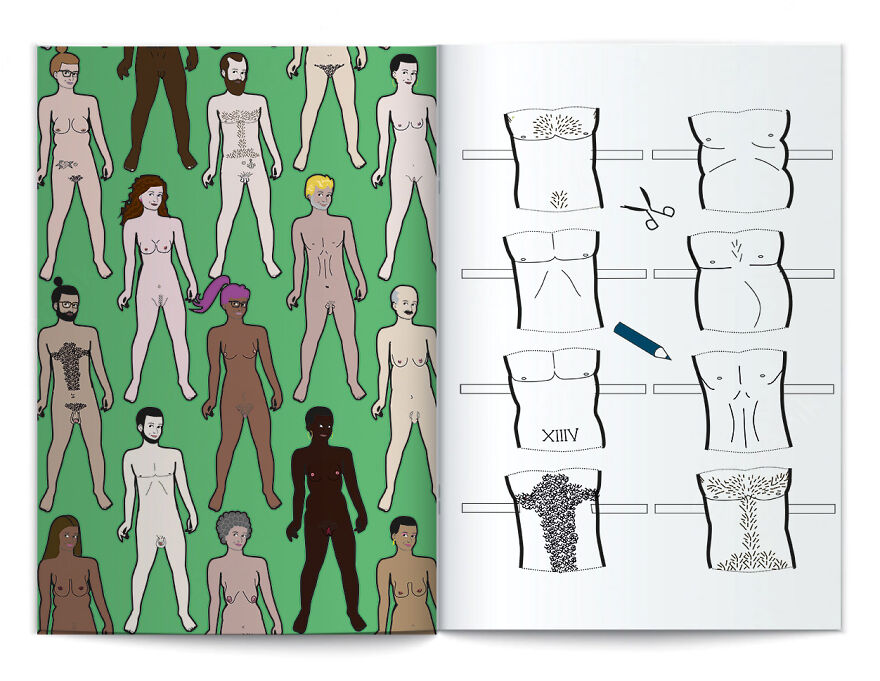 I Drew An Undressed Dress Up Doll To Practice Body Positivity And To Colour Outside The Lines Of The Strict Male/Female Binary