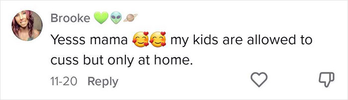 Mom Teaches Her 7 Y.O. The Context Of Swear Words And Allows Her To Use Them At Home