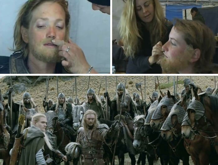In Lord Of The Rings, The Majority Of The Riders Of Rohan Were Women With Fake Beards. The Horses Used Were Owned By Those Women