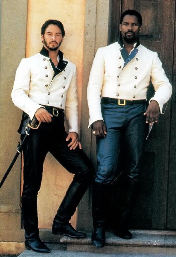 Keanu Reeves And Denzel Washington From 'Much Ado About Nothing' (1993)