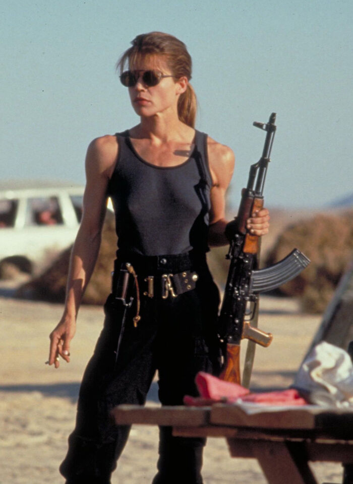 Linda Hamilton As Sarah Connor In 'Terminator 2' (1991)
