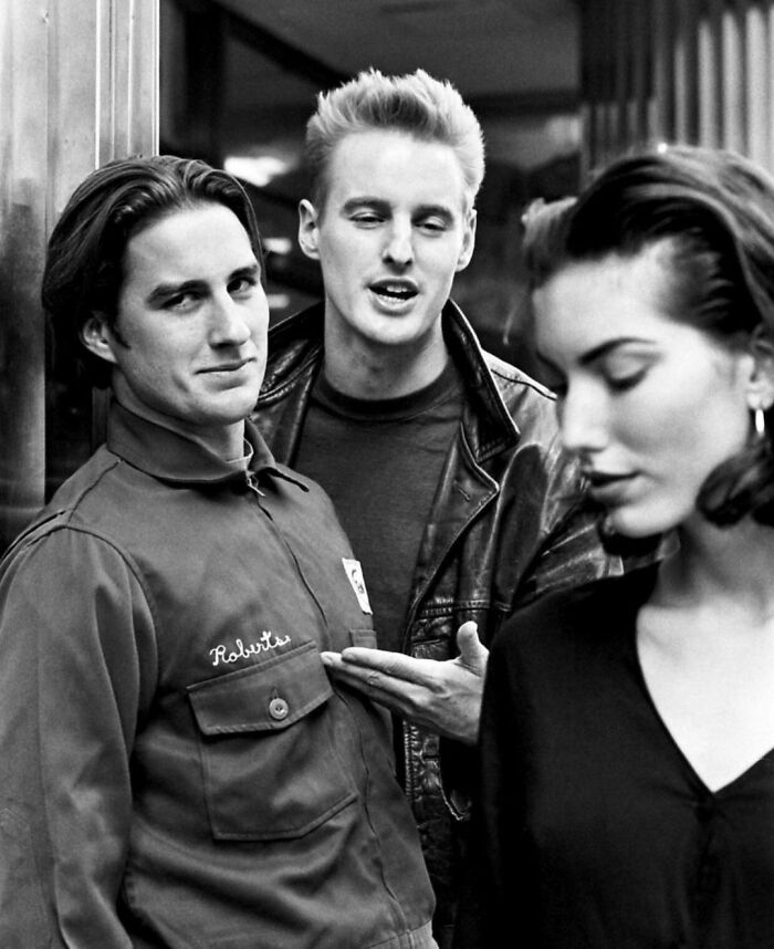 Luke And Owen Wilson Photographed On The Set Of Bottle Rocket (1995)