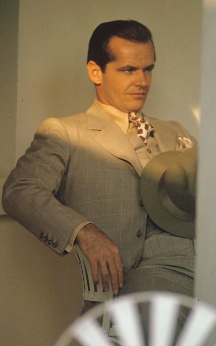 Jack Nicholson On The Set Of ‘Chinatown’
