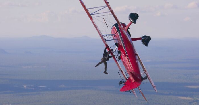 A First Look At Tom Cruise Hanging Off A Plane For The Upcoming 'Mission: Impossible – Dead Reckoning Part 1'