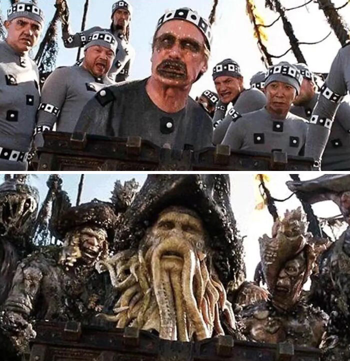 Before And After Vfx From Pirates Of The Caribbean: Dead Man's Chest (2006)