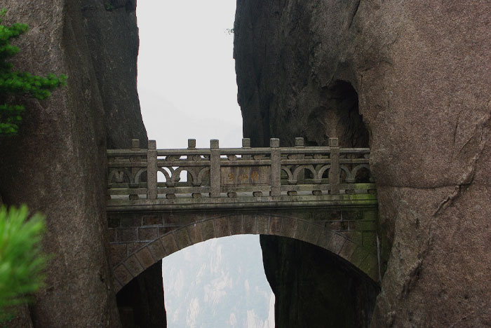 Buxian bridge between mountain