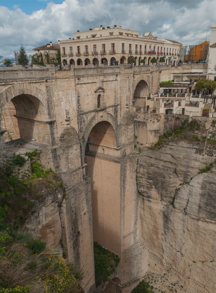 Puente Nueva bridge near buildings
