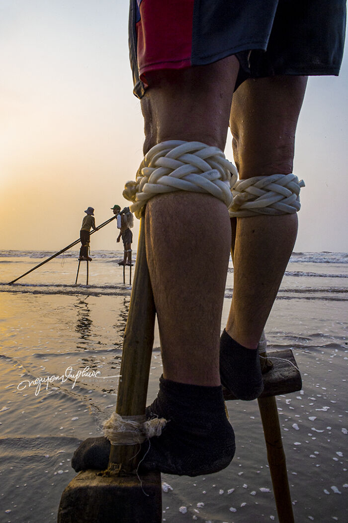 I Photographed Fishermen, Who Use Stilts For Inshore Fishing