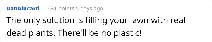 Delusional Neighbor Writes An Anonymous Letter To This Person Demanding They Get Rid Of Fake Plants On Their Porch Before They Take Legal Action