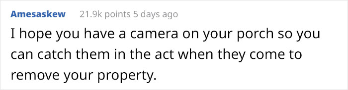 Delusional Neighbor Writes An Anonymous Letter To This Person Demanding They Get Rid Of Fake Plants On Their Porch Before They Take Legal Action