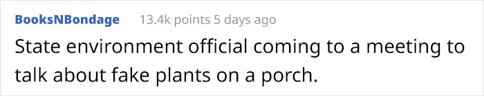Delusional Neighbor Writes An Anonymous Letter To This Person Demanding They Get Rid Of Fake Plants On Their Porch Before They Take Legal Action