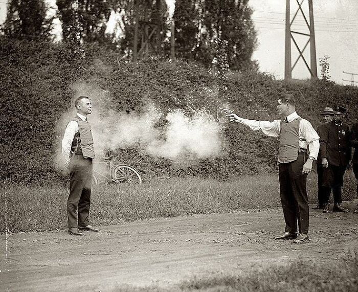 Testing Of New Bulletproof Vests, 1923