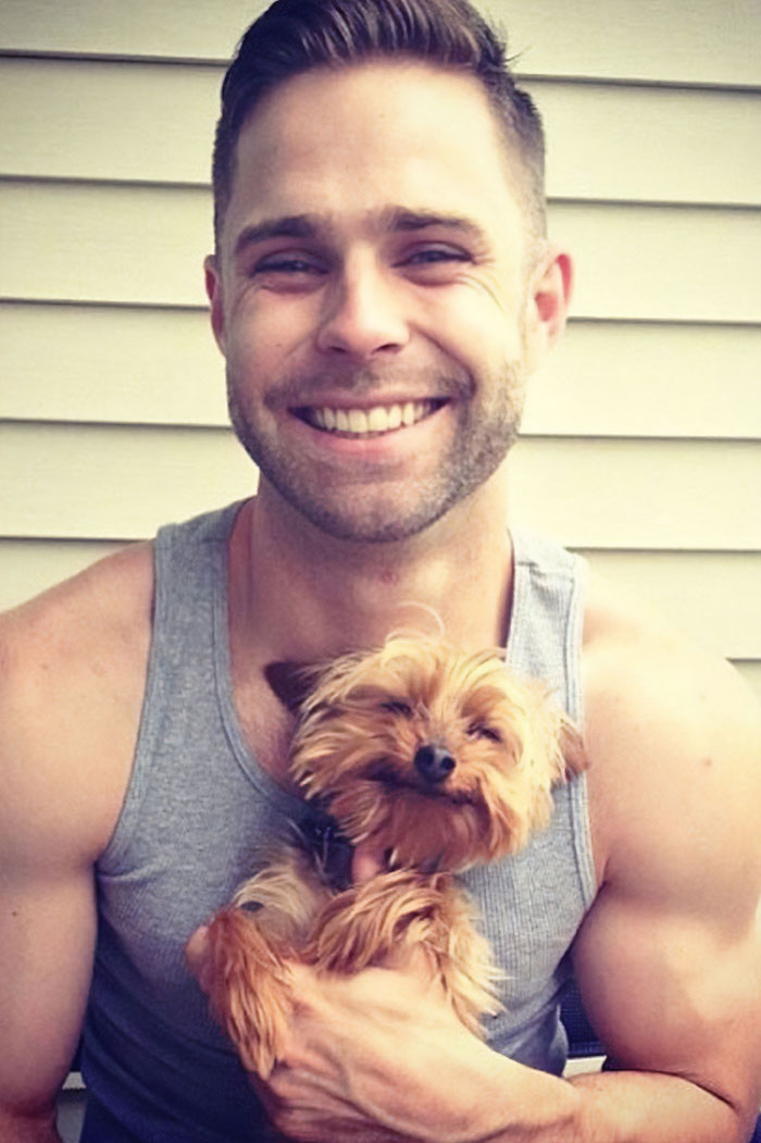 Mi amigo y su perro. Creí que les gustaría